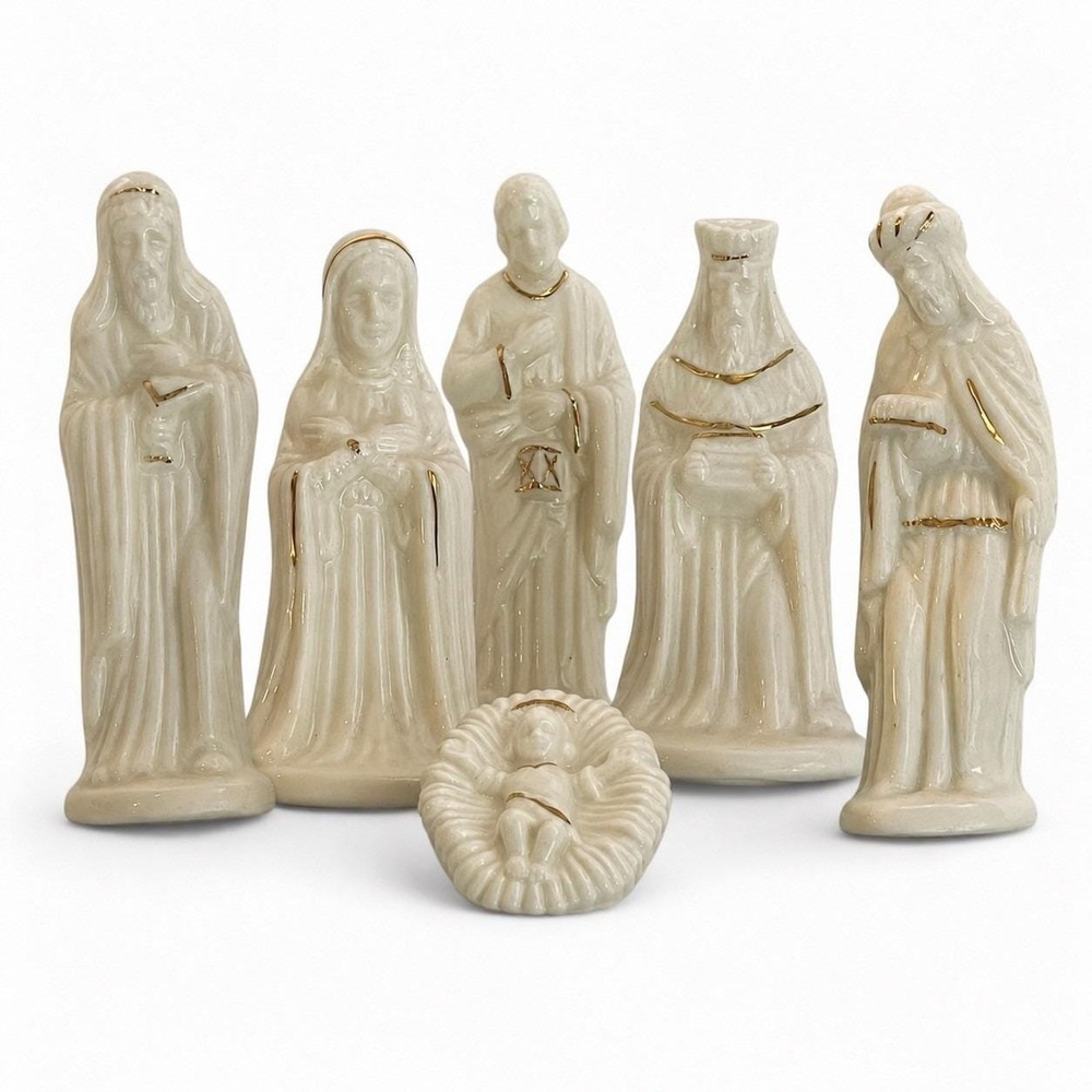 Vintage Pre-2001 Century Collection ZCMI 6-Piece Porcelain Nativity Set A2110G